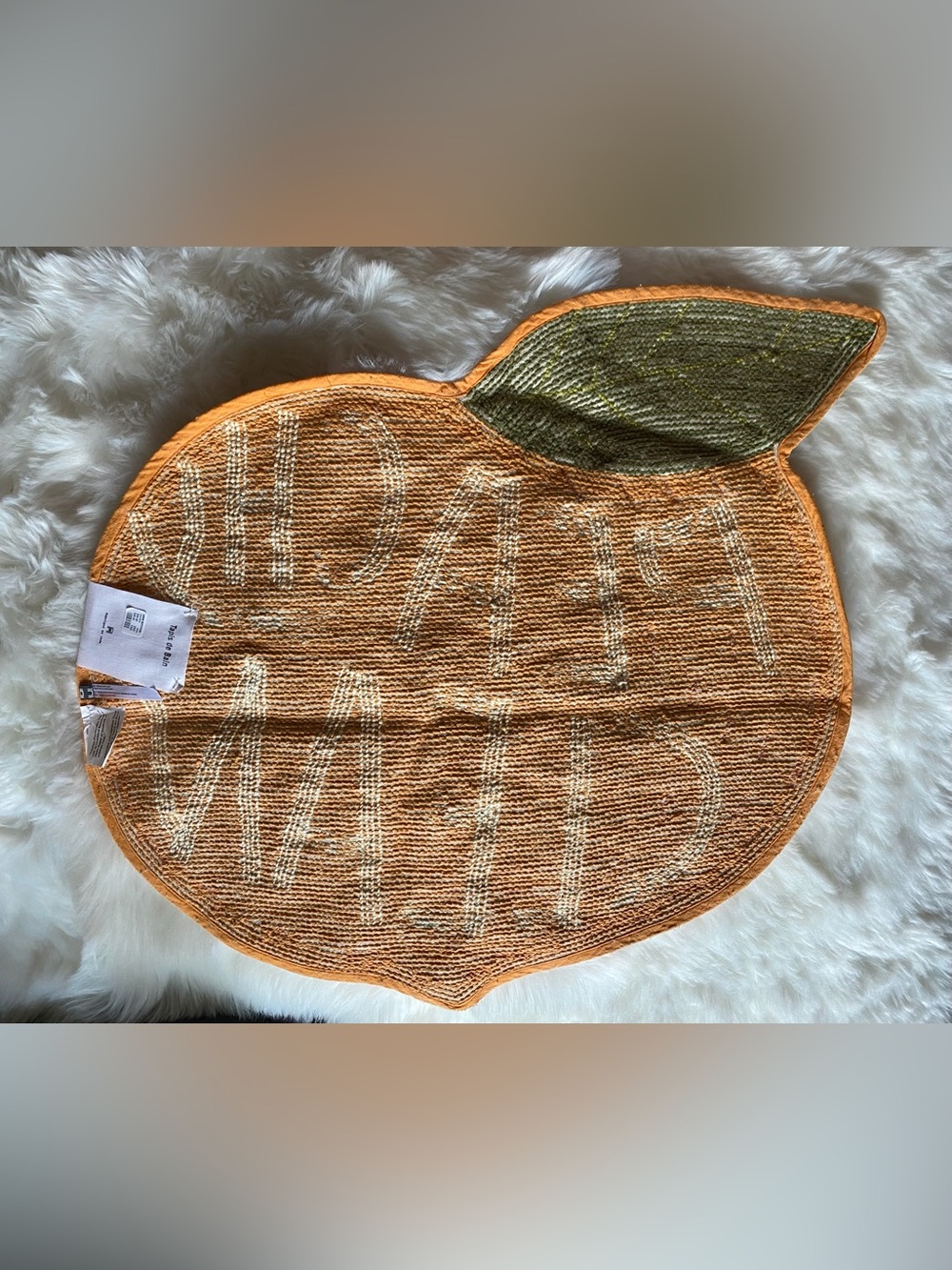 🍑NWT🍑 Urban Outfitters Peachy Clean Bath Mat - Picture 8 of 14